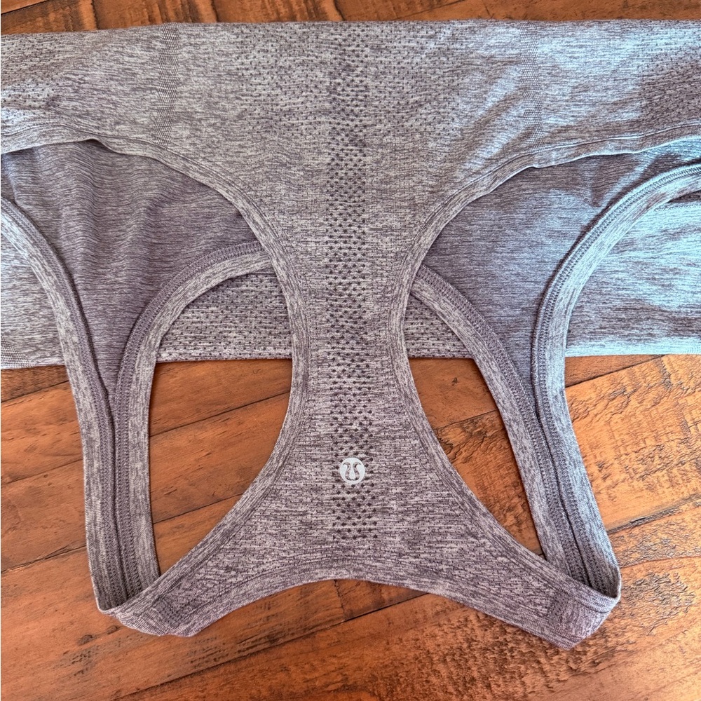 Gray Women's Racerback Tank Top - Picture 3 of 3
